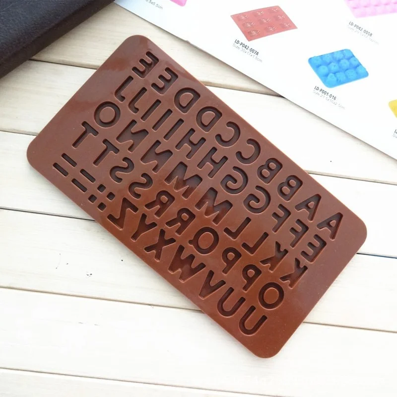 48 силиконовая форма буквы мягкая шоколадная для самостоятельного изготовления