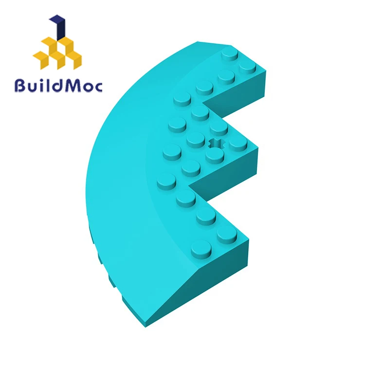 BuildMOC Собирает Частицы 58846 кирпича круглый угол 10x10 для строительных блоков детали
