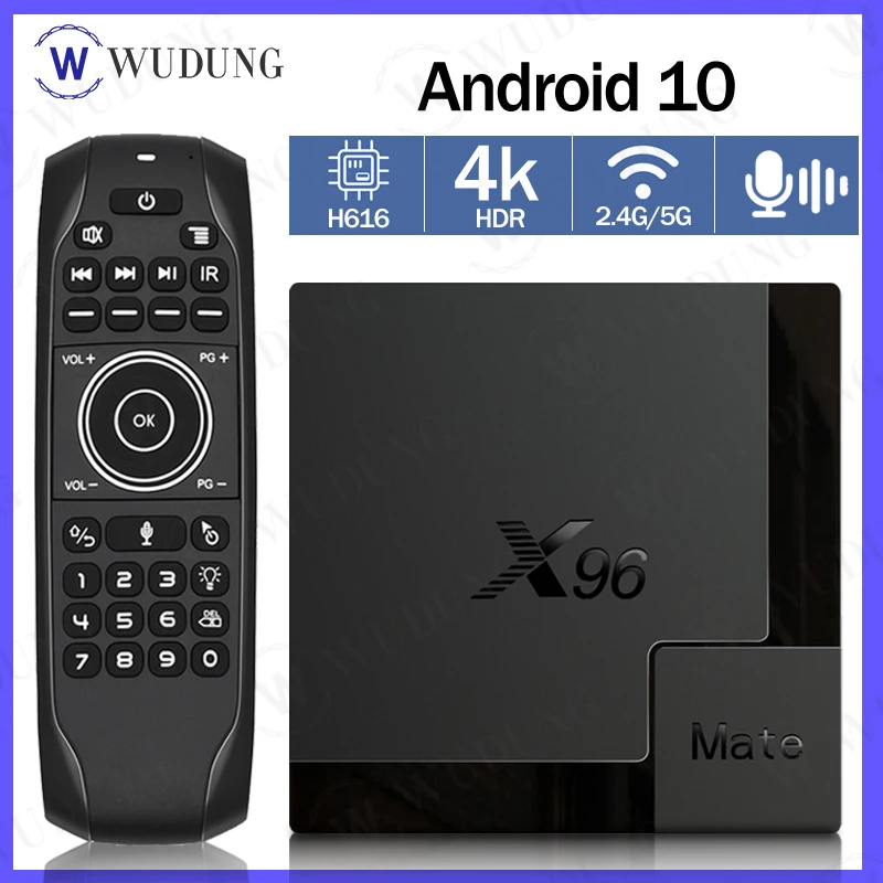 Приставка Смарт ТВ X96 MATE Android 10 0 четырехъядерный процессор Allwinner H616 ARM Cortex A53 DDR3 4 Гб