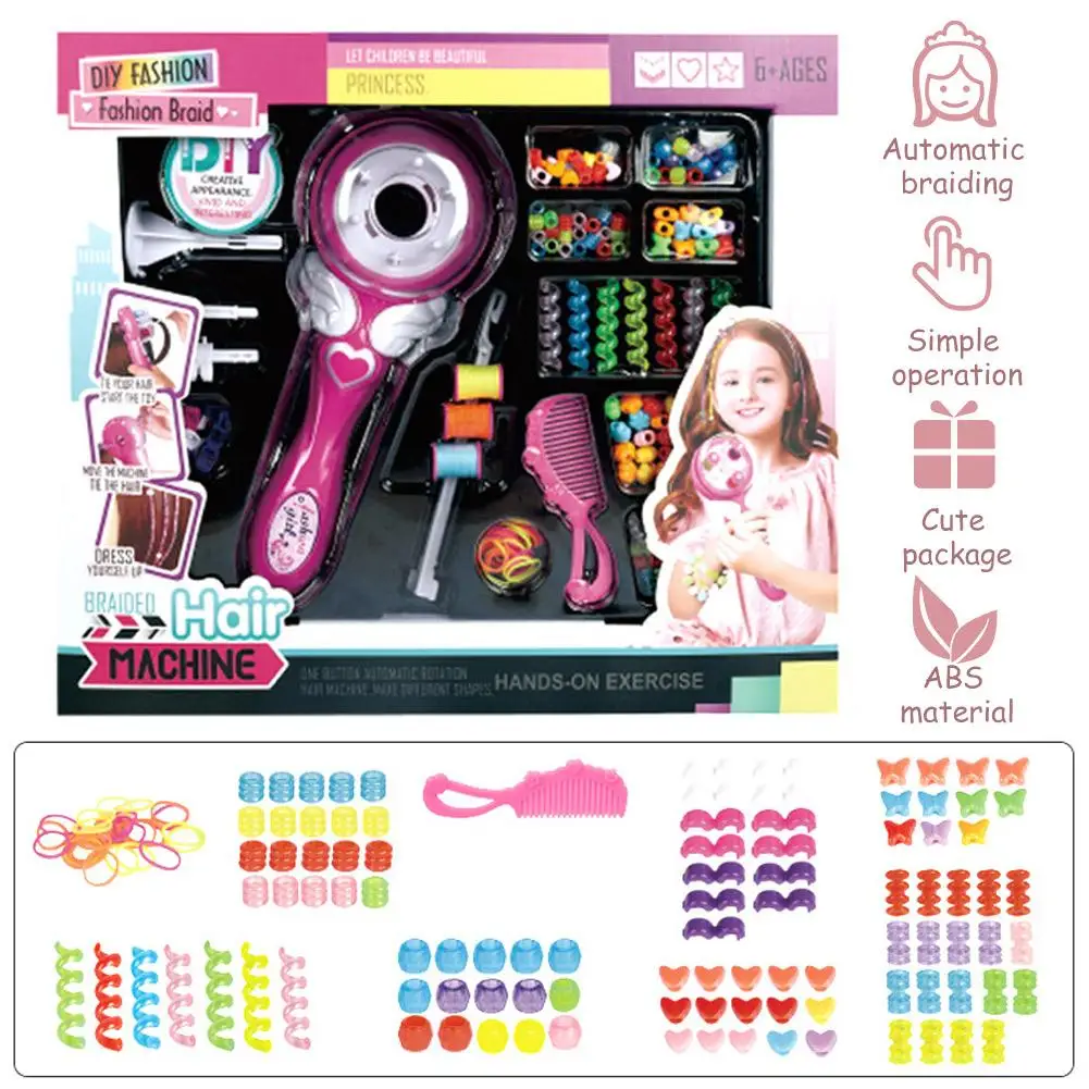 

Electric Automatic Hair Braider DIY Stylish Braiding Hairstyle Tool Twist Braider Machine Hair braid Weave Roller Toys For Girl