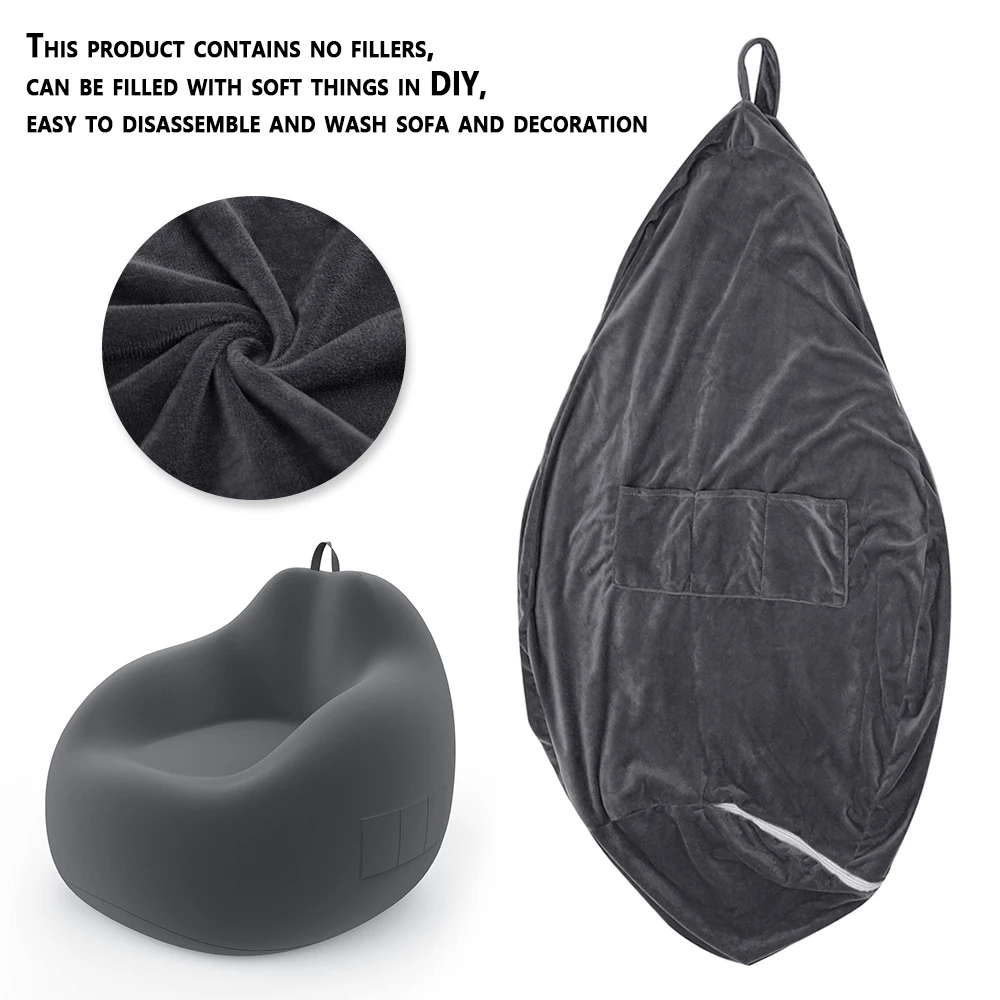 Новые большие маленькие ленивые диваны чехлы без наполнителя льняная ткань