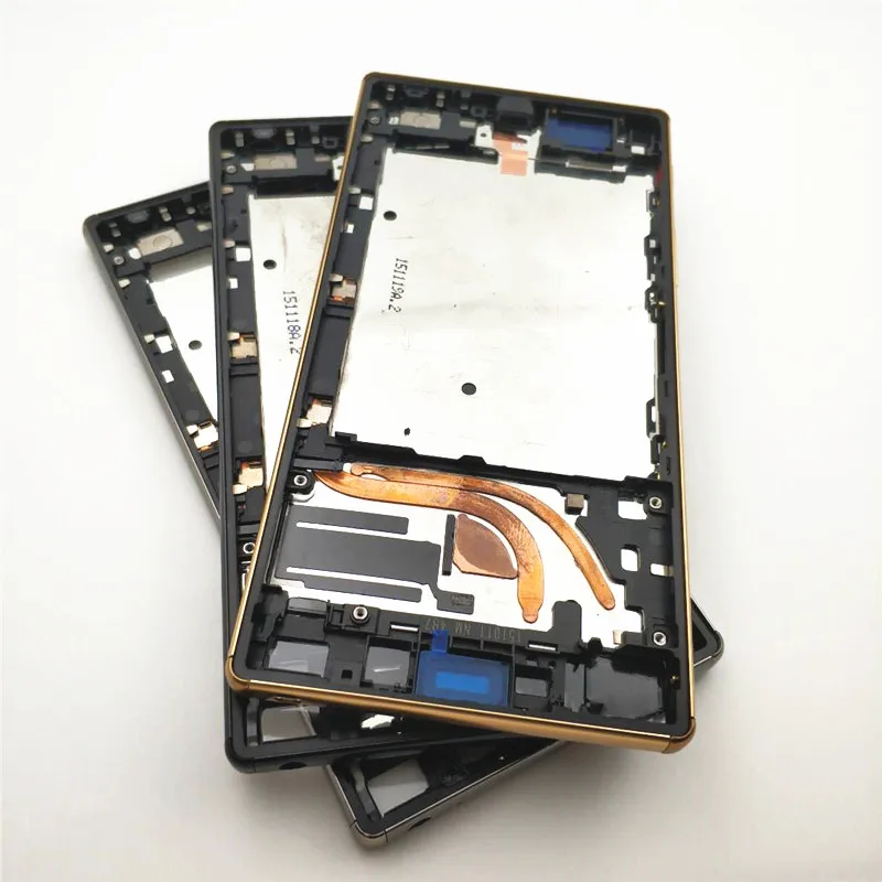 

For Sony Xperia Z5 Premium Z5 Plus Z5p E6853 E6883 E6833 Middle Frame Front Faceplate Bezel Housing+Battery Back Cover With NFC