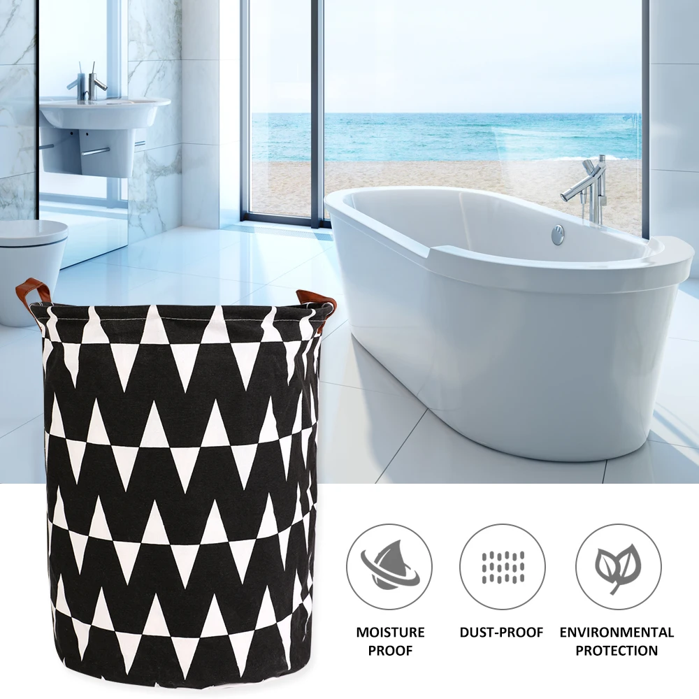 Новая складная корзина для белья с геометрическим рисунком детская разноцветная