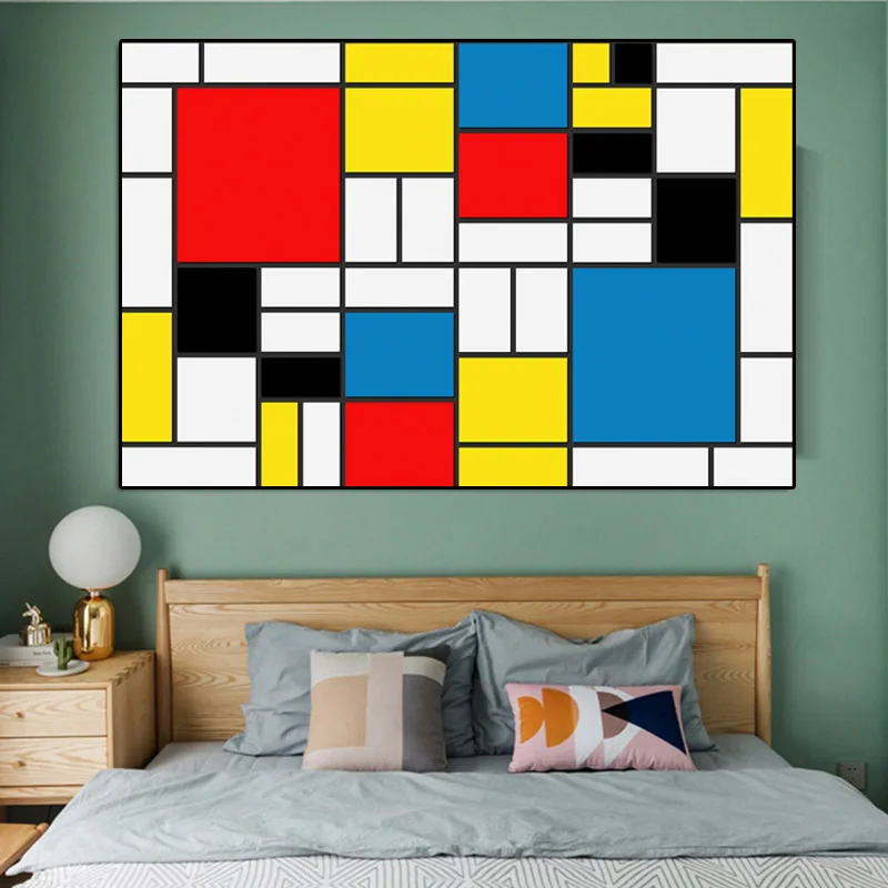 RELIABLI абстрактное искусство холст живопись Современные принты плакат от Piet Mondrian настенные картины для декора гостиной Куадрос без рамы