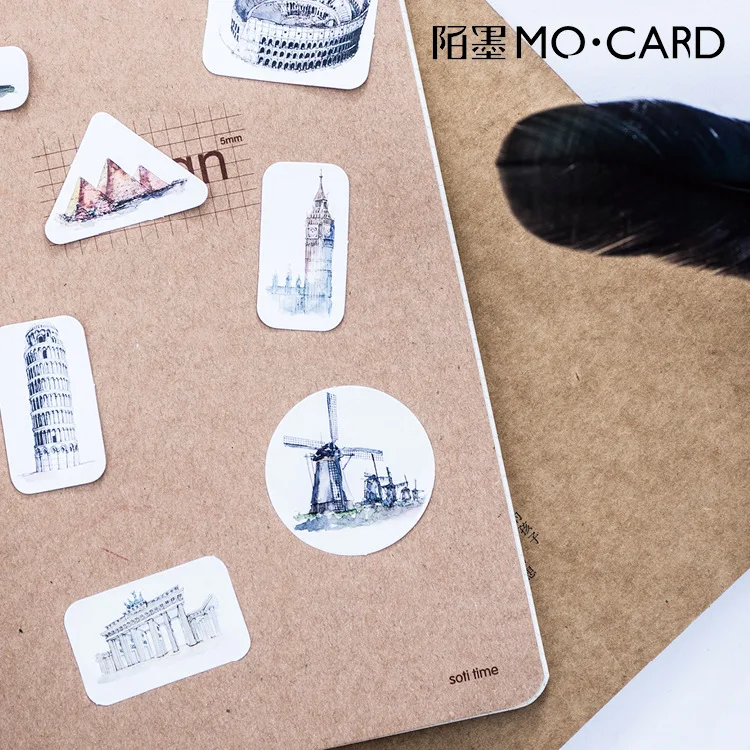 Шт/набор забавный мир дневник-блокнот для заметок наклейки пакет разместил его