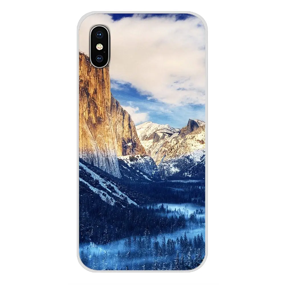 С изображением заснеженной горы пейзаж фоны для фотографирования морские волны