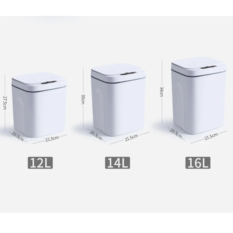 

3Mode Home Intelligent Trash Can 3S Auto Sensor Dustbin Smart Sensor Electric Waste Bin Rubbish Can For Kitchen Bathroom Garbage