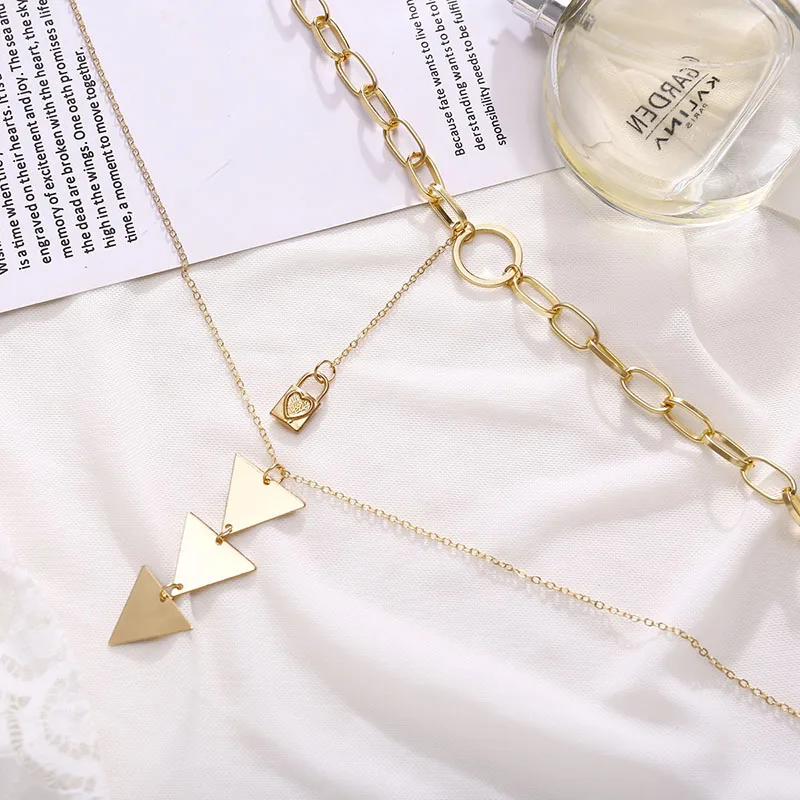 Modyle Multi Arrow Choker Necklace Women Two Layers Necklaces Gold Color Fishbone Plane Necklace Chocker