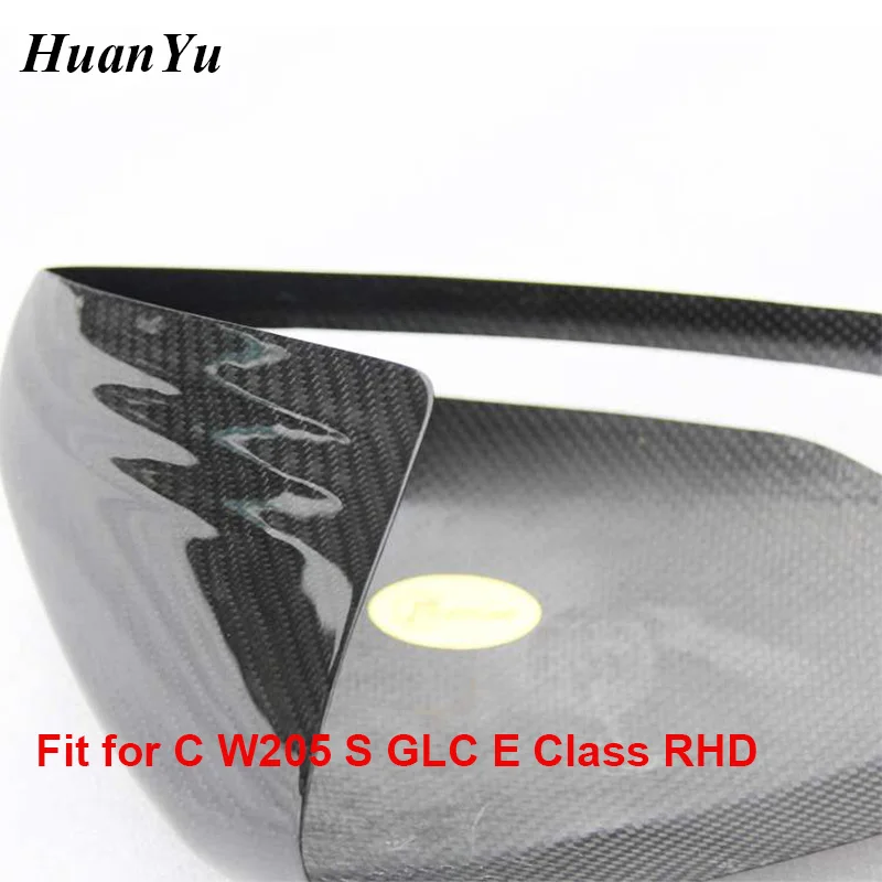 RHD & LHD W205 W213 Крышка для зеркала из углеродного волокна Mercedes Benz C E S GLE GLC W222 C238 W253
