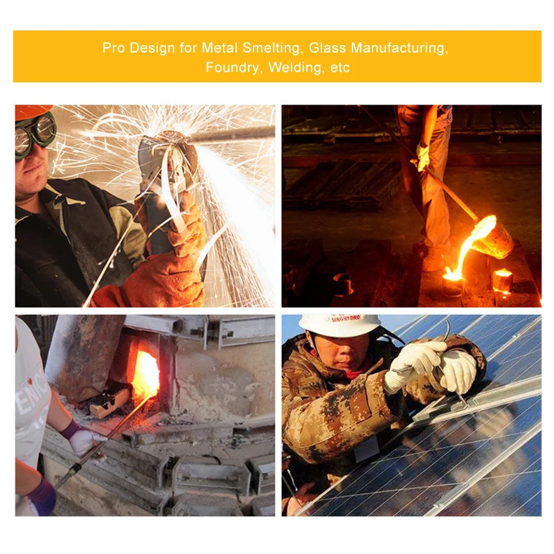 Арамид 500 ℃ термостойкие перчатки для усиления ладони устойчивые к высоким