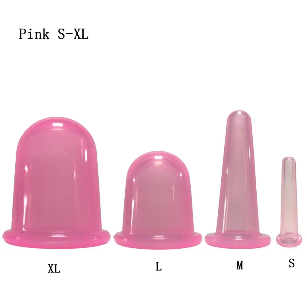

Silicone Jar Chinese Vacuum Cuppings Cans for Body Neck Facial Massage Suction Cans Anti Cellulite Cups Set Health Care Tool