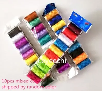 10pcs random color 8 г/шт./10 Вт, 30 Вт, 40 шт смешанные цвета льда Выделите шелковистые нить для вышивки, швейная Вышивка крестом шелковые нити для вышивания линии - Цвет: 10pcs random color