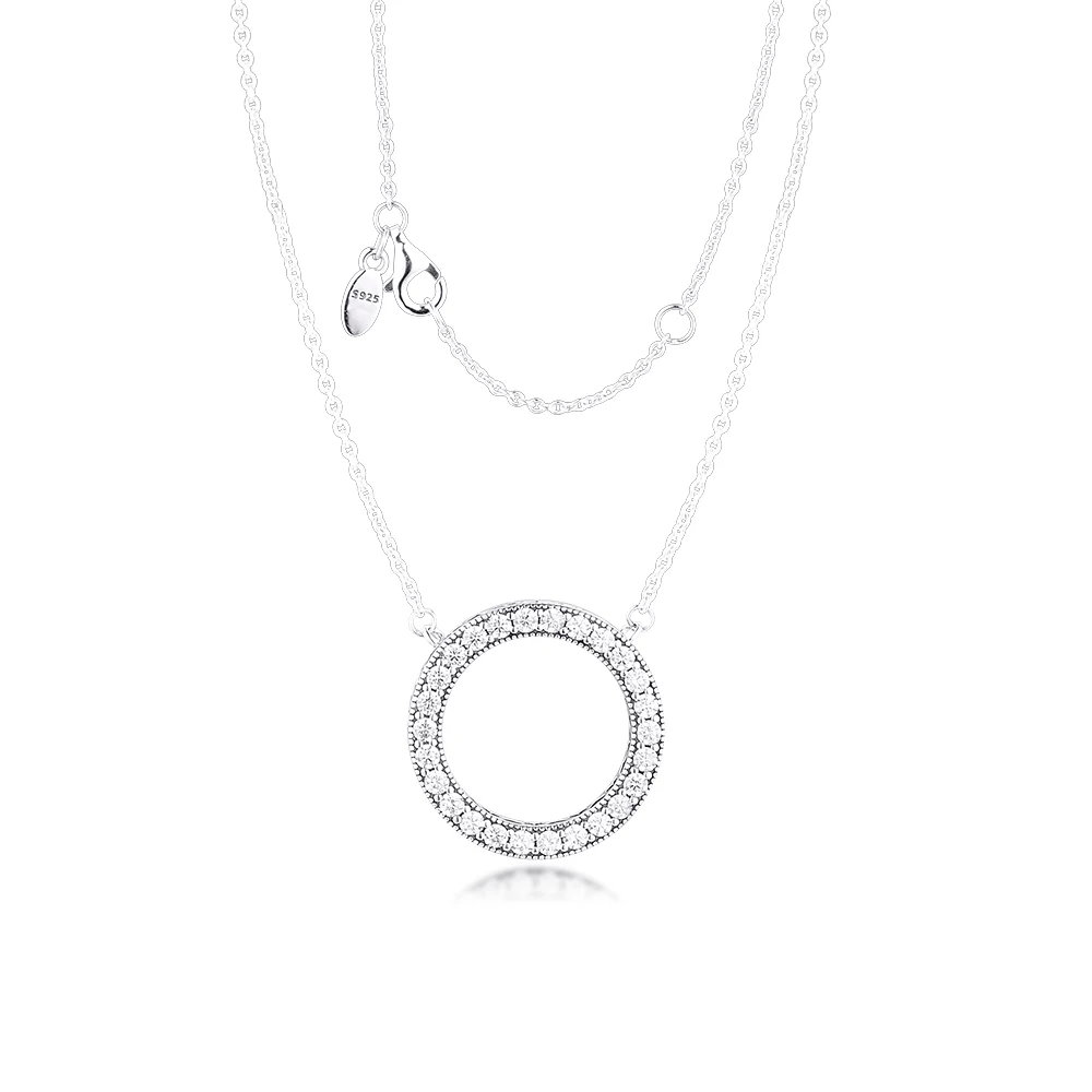 100% 925 Sterling-Silver-Jewelry Hearts of Signature Necklaces Free Shipping | Украшения и аксессуары