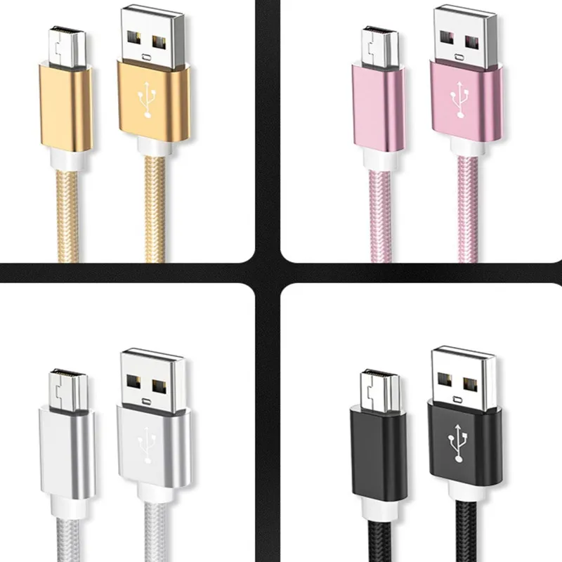 Mini USB Cable Mini USB to USB Fast Data Charger Cable for MP3 MP4 Player Car DVR GPS Digital Camera HDD PS3 5Pin USB