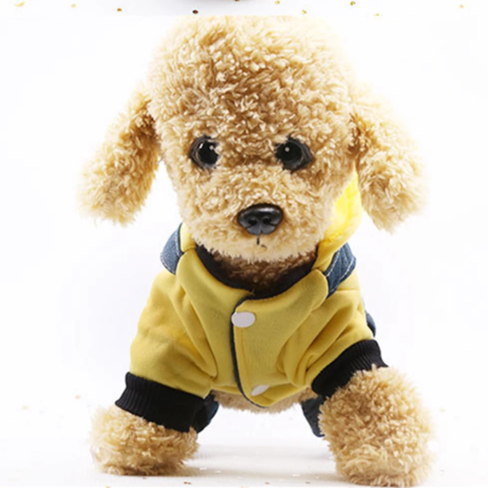 Мультфильм маленький медведь Щенок Одежда Котенок зимняя одежда бульдог куртка