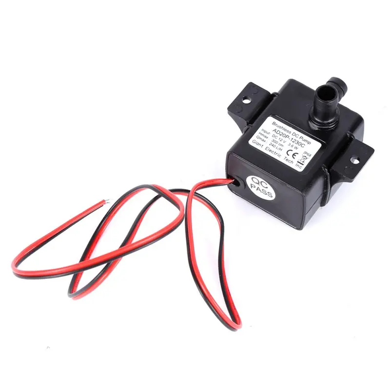 Ультра тихий DC12V 240л/ч бесколлекторный погружной водяной насос высокого качества