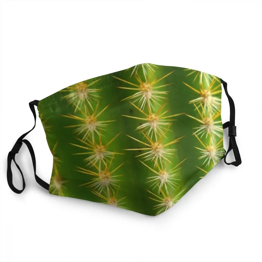 

Non-Disposable Cactus Plants Flower Mask for Face Desert Cacti Anti Haze Protection Mask Respirator Muffle