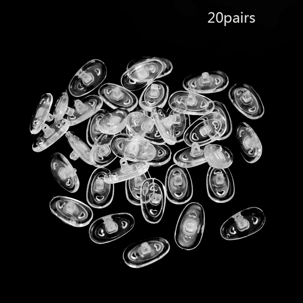 20 пар болтов в паре сверхмягких прозрачных силиконовых носоупоров для очков