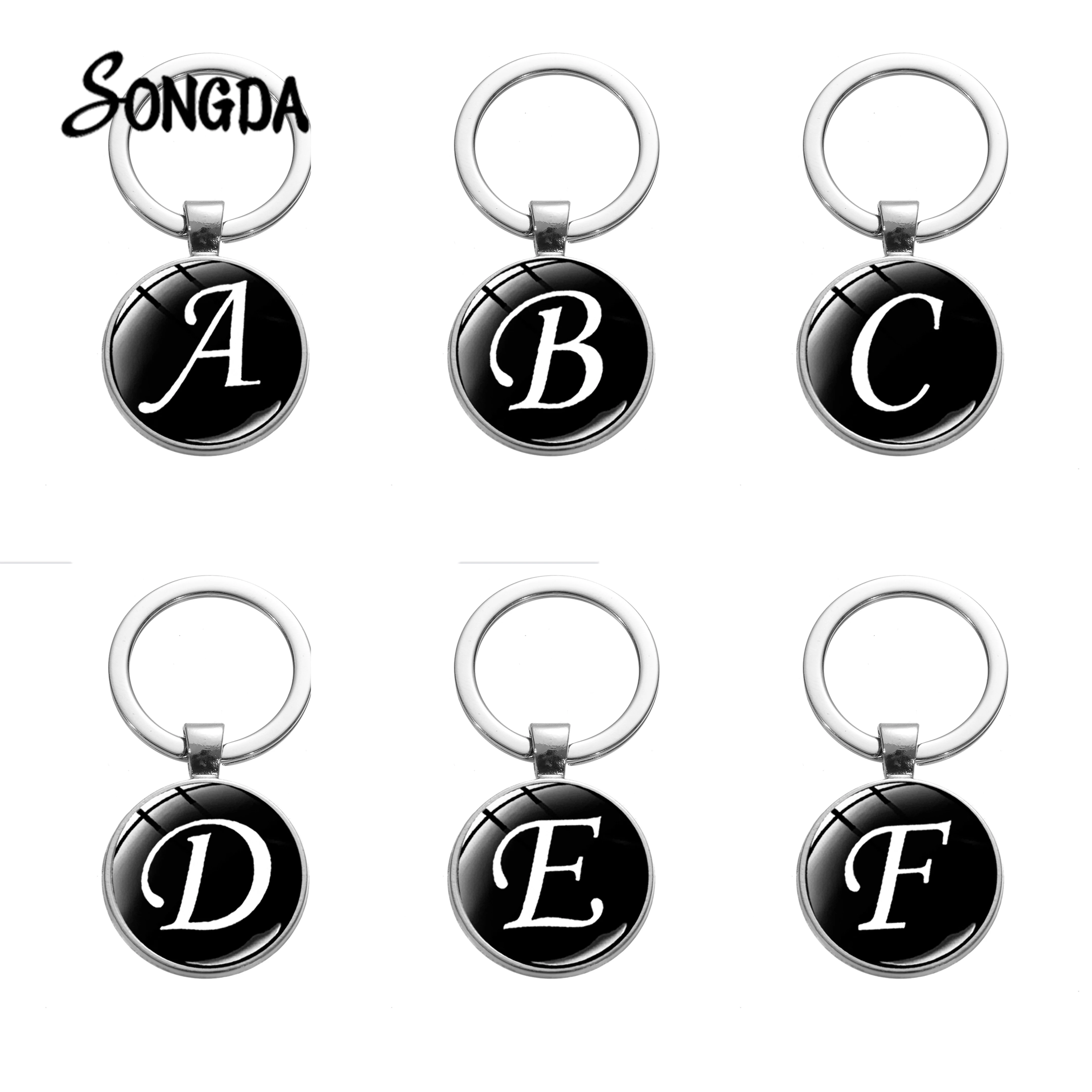 Новое поступление 26 Английских инициальных букв брелок креативное имя первый