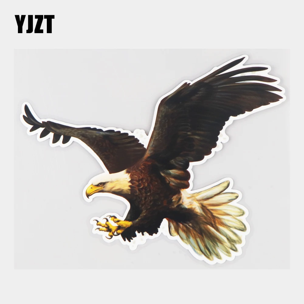 

YJZT 17.6×13.9CM Flying Eagle Personality Door Rear Windshield Decoration Car Sticker Decals 21A-1340