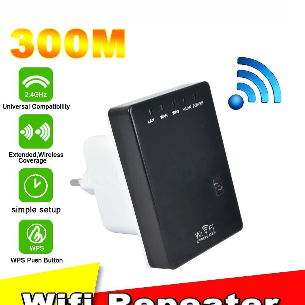 2 in 1 WLAN Repeater 300 Mbps Signal Booster Access point WiFi Router 802.11n |