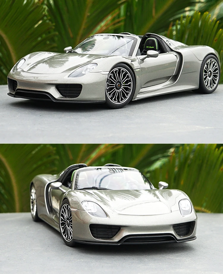 Welly 1:18 Масштаб 918 Spyder конвертируемый литой металлический игрушечный автомобиль модель сплава для детей Коллекция подарков оригинальная коробка