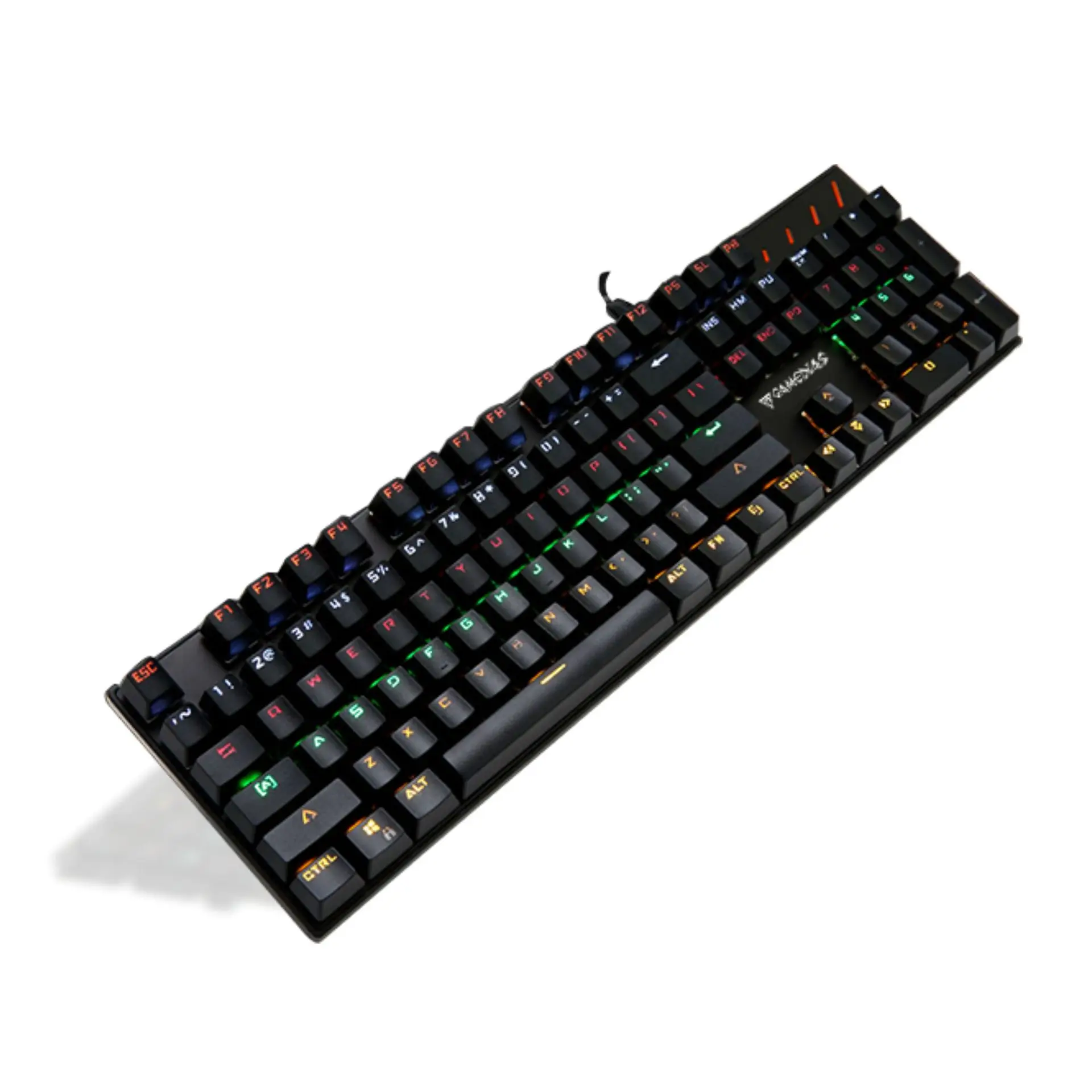 Механическая цветная RGB компактная игровая клавиатура K10 с 104 клавишами + мышь