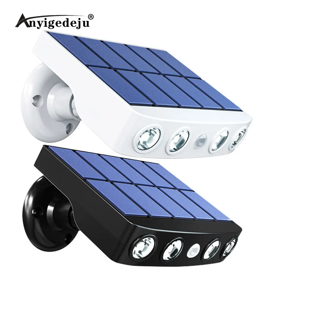 Мощный уличный светильник на солнечной батарее с датчиком движения