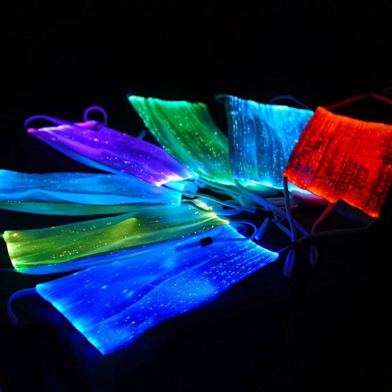 

New LED Anti Dust Mask Luminous Dance Bar DJ Music Party Flashing Masks Halloween Running Riding Cycling Masks