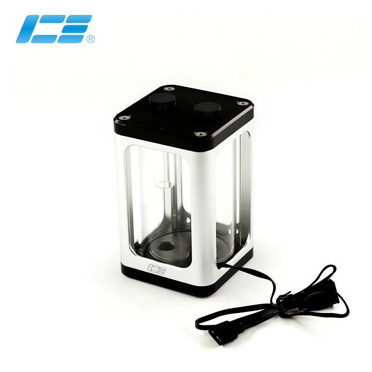 IceManCooler резервуар для водяного охлаждения, чехол для компьютера, 120 мм, резервуар для воды с RGB эффектом, охлаждаемый контейнер ICE-RX7