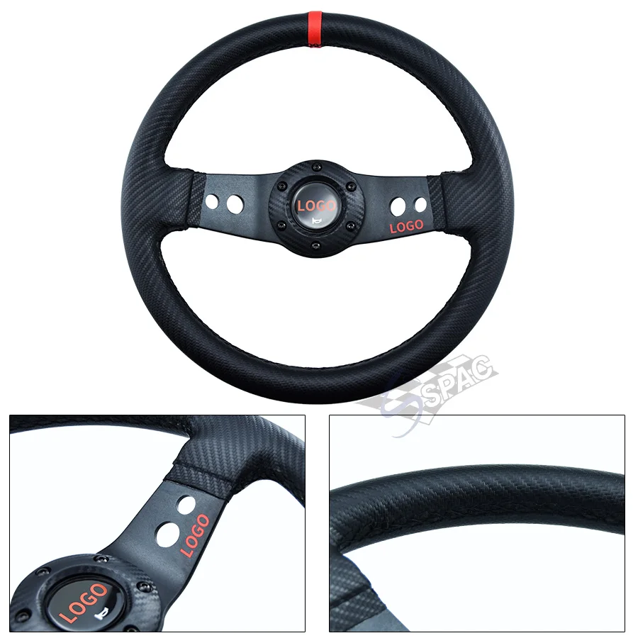 Рулевое колесо с двумя круглыми отверстиями 330 мм для универсального автомобиля