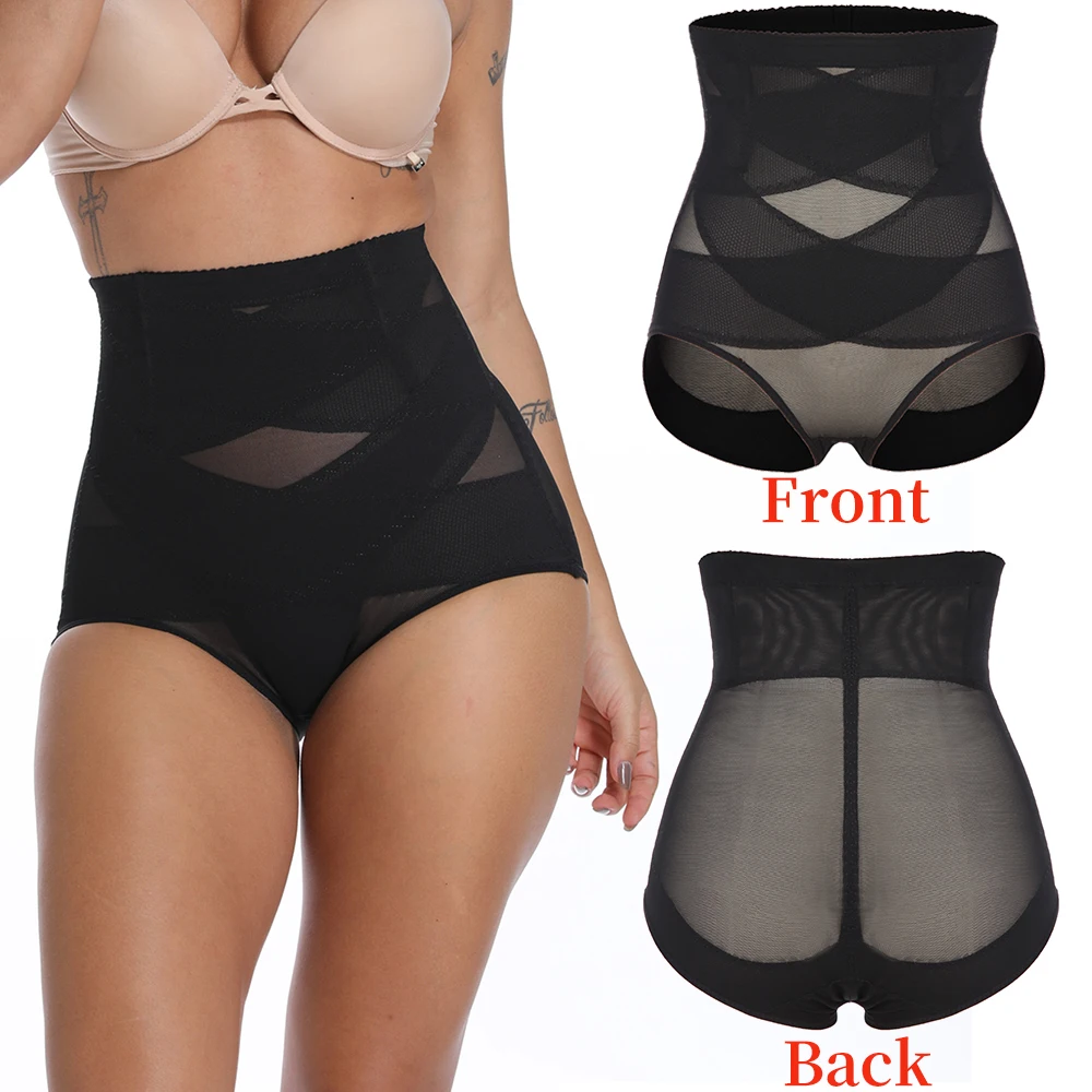 Женское дышащее Корректирующее белье с высокой талией Утягивающие трусики