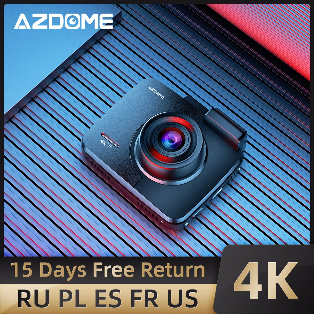Обновленный Azdome 2 4 &quotGS63H 4K Автомобильный видеорегистратор 2160P встроенная Gps