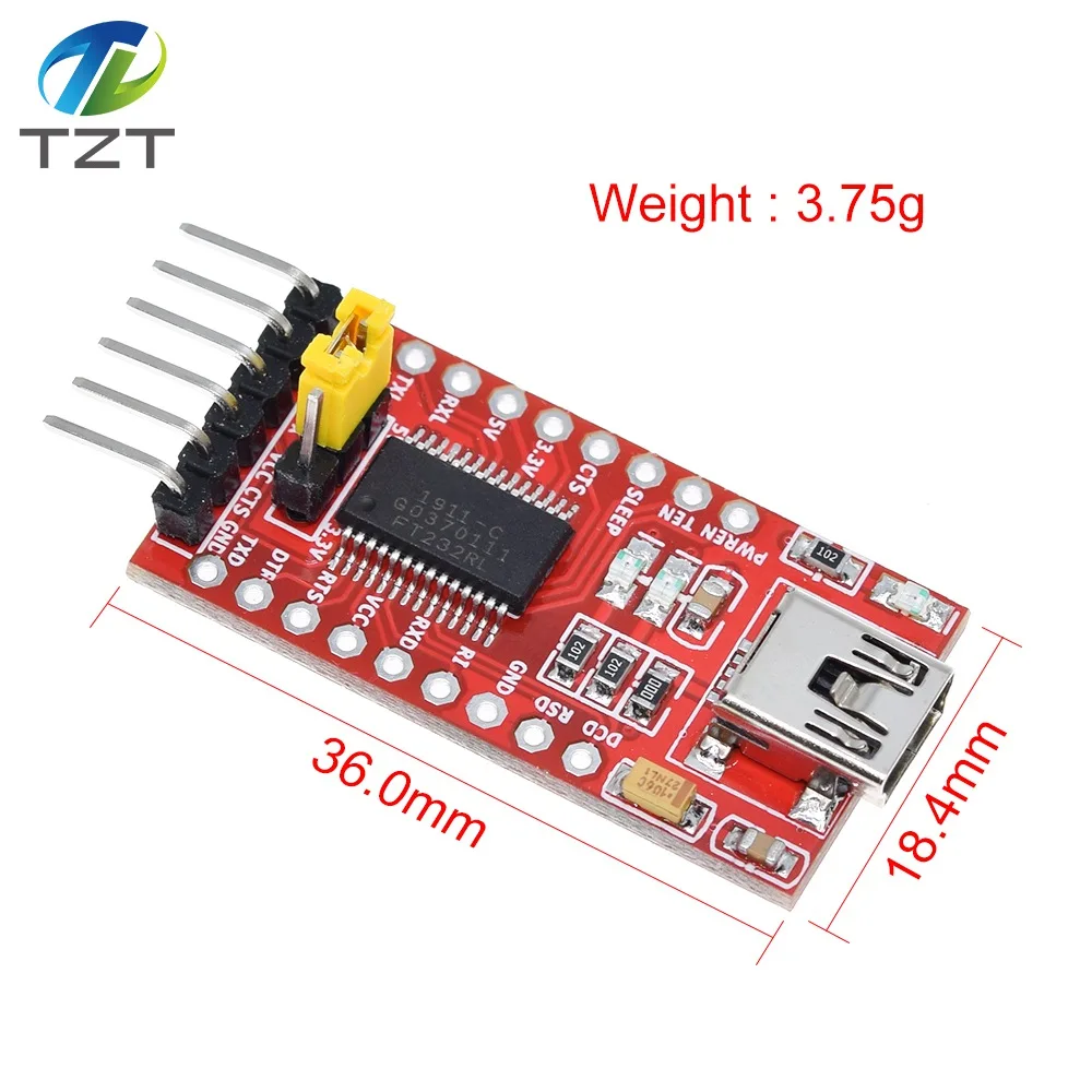 Модуль последовательного адаптера FT232RL FT232 FTDI USB 3 В 5 в TTL для платы Arduino Mini Port шт.|usb