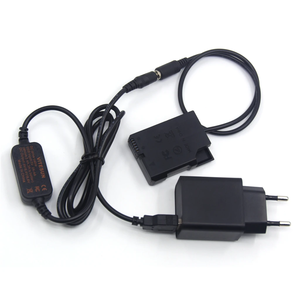 USB кабель питания + 5 В зарядное устройство EP 5A DC муфта EN EL14 поддельный Аккумулятор