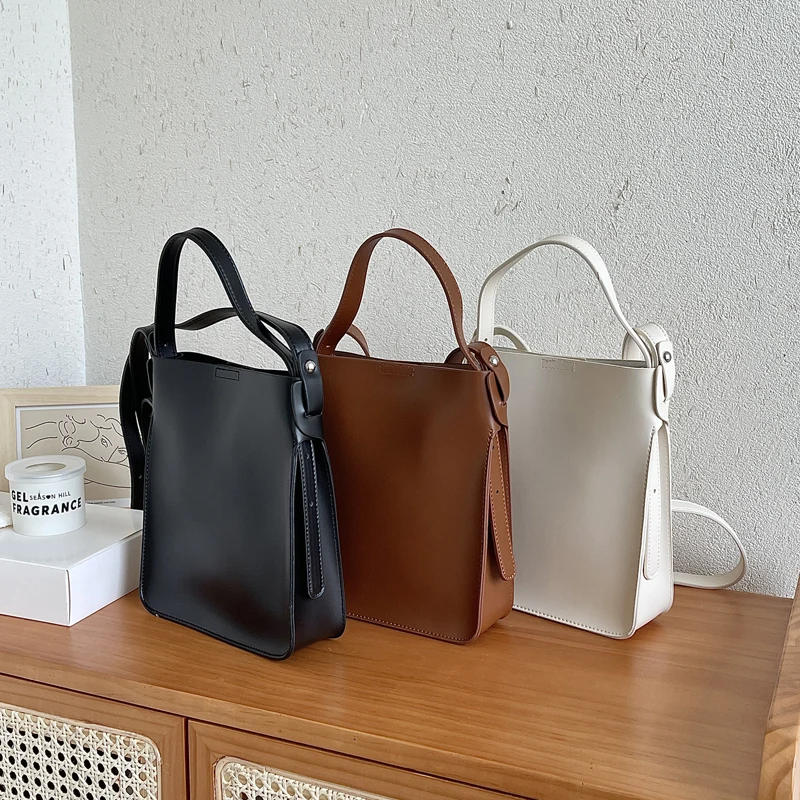 

2021 New Women's Bag Ladies Bucket Bag Small Women Handbags High Quality PU Leather Female Shoulder Crossbody Bag Whole Sale