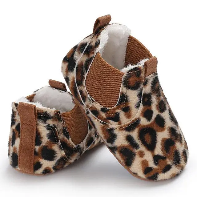 Leopard CYSINCOS из искусственной кожи; обувь для новорожденных девочек; Осенняя кружевная леопардовая обувь; кроссовки для первых шагов; Классическая Повседневная обувь для малышей - Цвет: Leopard