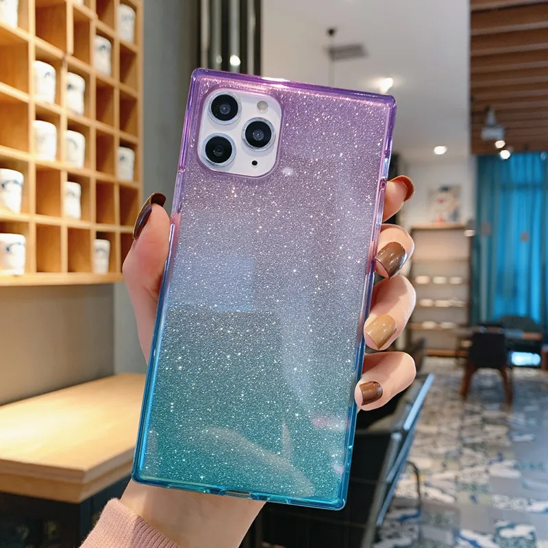 Милый чехол для девочек Блестящий Мягкий силиконовый iphone XS 11 Pro MAX X XR 7 8 Plus