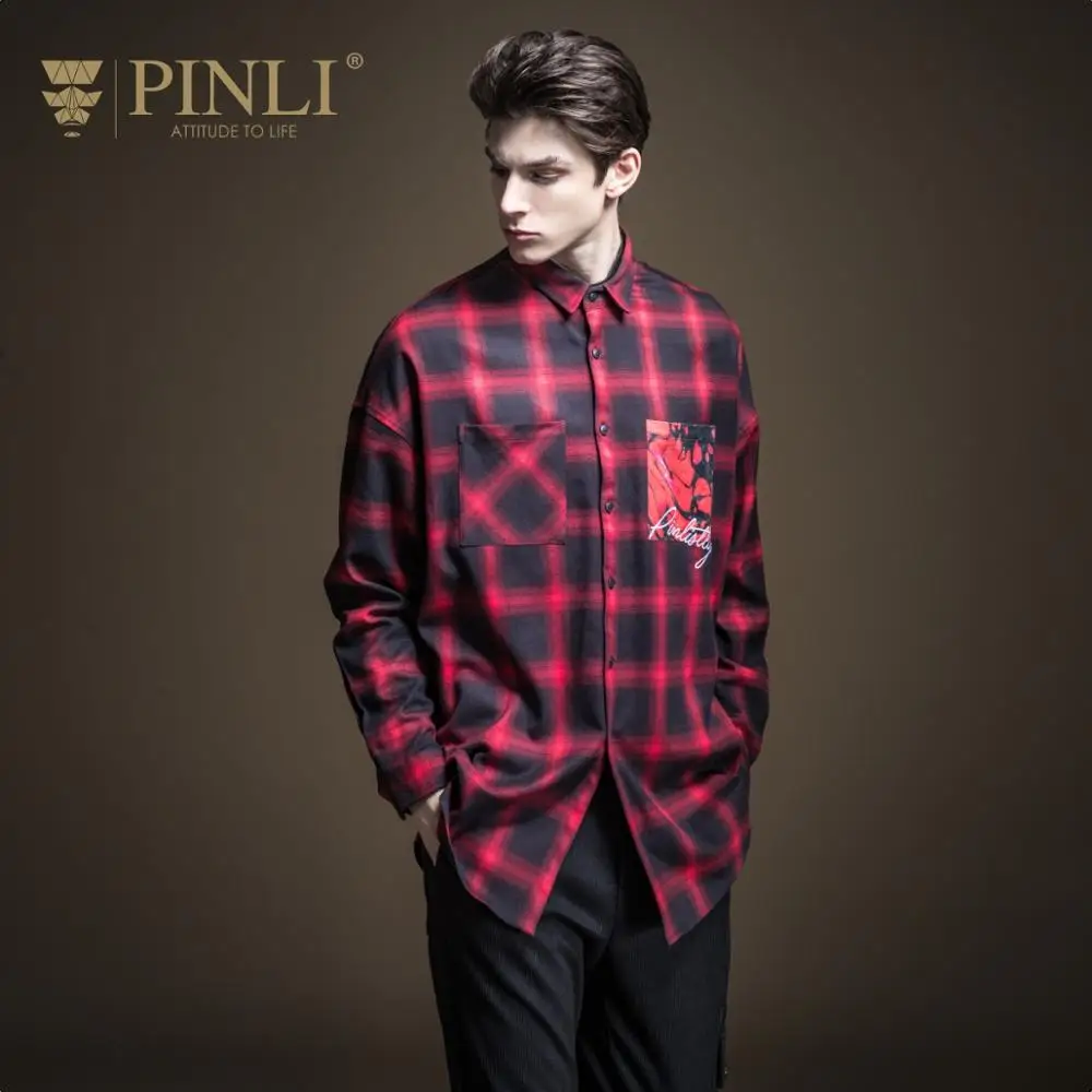 Blusas распродажа Camiseta Masculina Pinli осень 2019 Новая мужская рубашка с