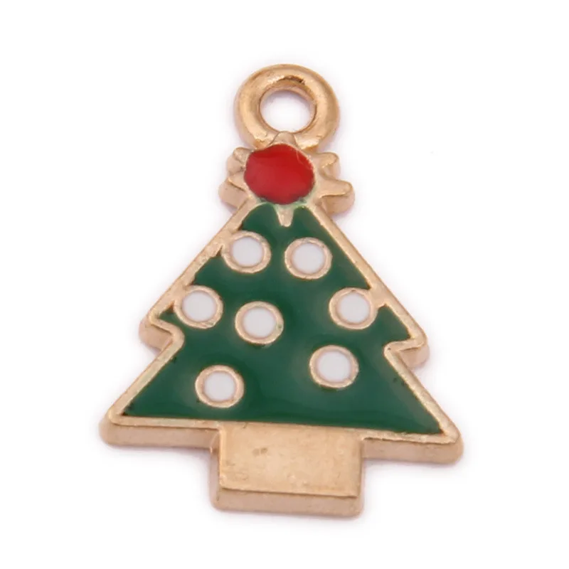 DIY подарочные аксессуары Рождественская елка капельного сплава небольшой кулон