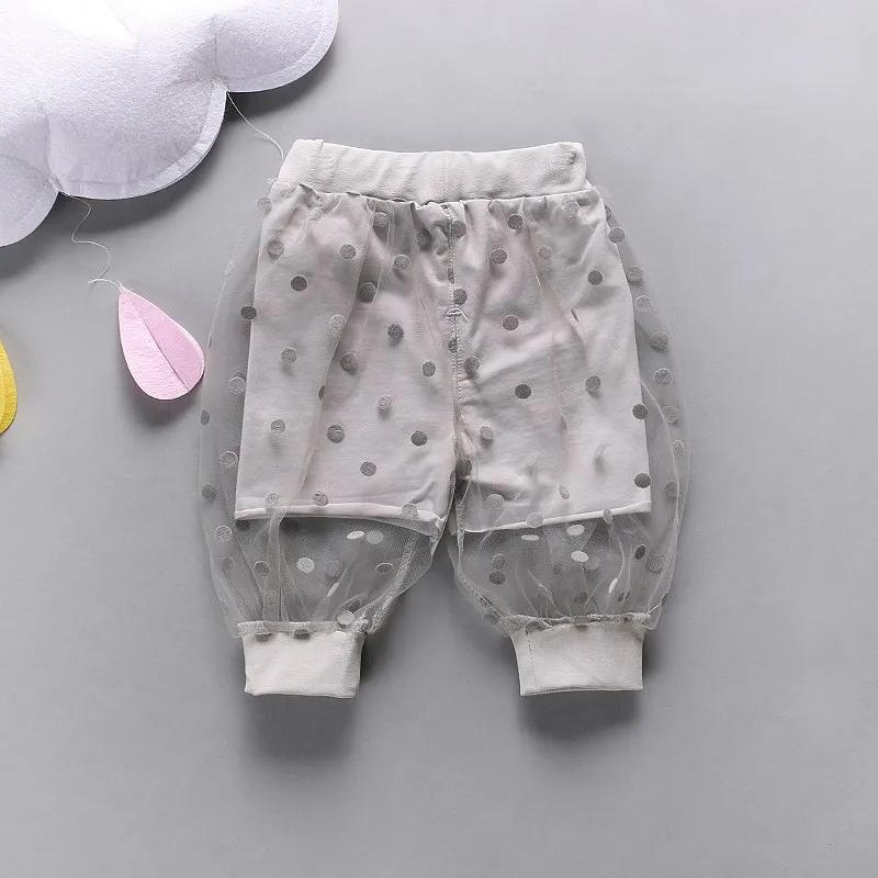 VFOCHI 2021 New Girls Pants Dot Summber Anti-mosquito Stretch Waist Kids Children Trousers Thin Baby | Детская одежда и обувь
