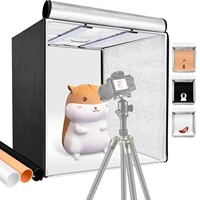 neewer professional photo light box kit 32x32 inch brightness studio photography lighting shooting tent with 3 led light panel