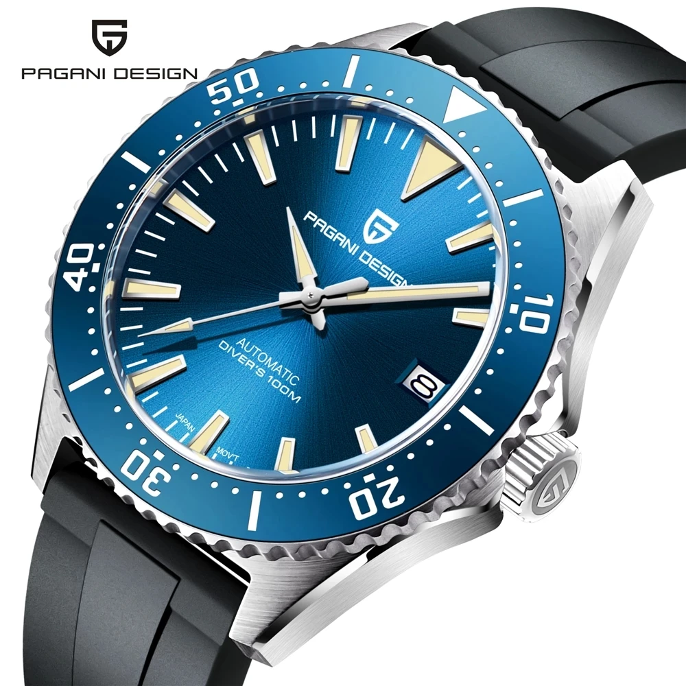 

Часы PAGANI DESIGN Мужские механические, автоматические водонепроницаемые Модные Повседневные Роскошные наручные, с сапфировым стеклом