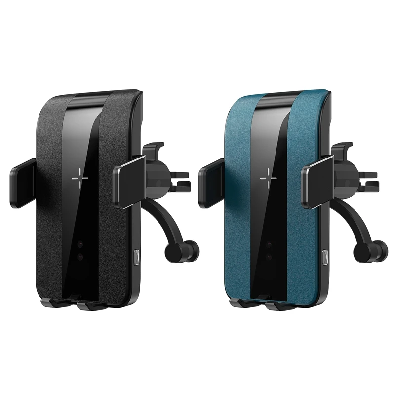 

Wireless Car Charger Mount 15W Qi Fast Charging Air Vent Car Phone Mount Automatic Clamping Cell Phone Holder
