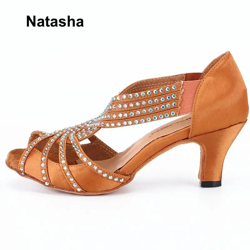 Na-tasha high-heeled shoes practice show Latin with diamonds | Спорт и развлечения