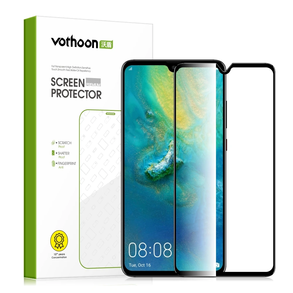 

Vothoon HD Tempered Glass for Huawei Mate 40 Pro 30 20 Pro P40 Pro Plus P30 P20 Lite Full Coverage Screen Protector Glass