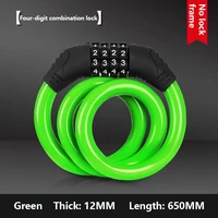 combination number code bike bicycle cycle lock 12mm x 650mm steel cable chain anti theft mountain bike lock bicycle accessories