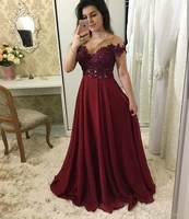 elegant burgundy lace mother of the bride dresses off the shoulder beaded wedding guest dress floor length plus evening gown