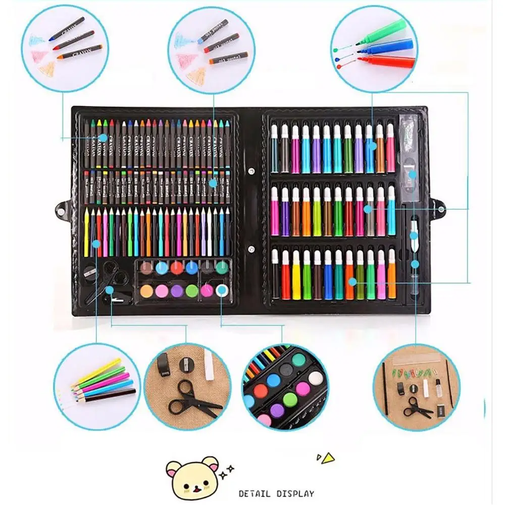 

168PCS Painting Drawing Art Artist Set Kit for Kids Children Boys Girls Students Christmas Birthday Holiday Festival Gift