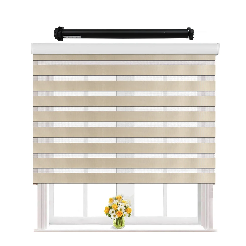 

Tuya WiFi Roller Shade Motor with Zebra Blinds Customized Curtain ZM25 Alexa Google Home SmartThing Remote Control